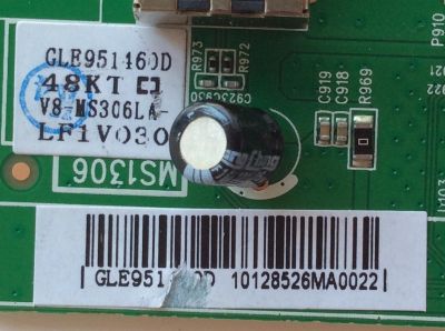 MAIN PARA TV  TCL NUMERO DE PARTE  V8-MS306LA-LF1V030 / GLE951560D / 40-MS1306-MAB2LG / MS1306 / MODELO DE 48''	 - Imagen 2