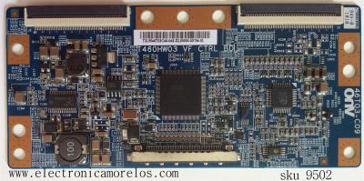 T-CON PARA TV RCA / SAMSUNG / NUMERO DE PARTE 5546T03C46 / T460HW03 / 46T03-C09 / 55.46T03.C46 / PANEL T460HW03 / MODELOS 46LA45RQ / LN46C530F1FXZA / LN46C550J1FXZA / LN46D550K1FXZA