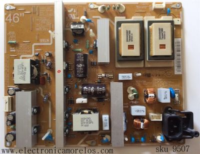 FUENTE DE PODER PARA TV SAMSUNG / NUMERO DE PARTE BN44-00418A / BN4400418A / IV46F1_AHS / PARTES SUSTITUTAS BN44-00341A / BN4400341A / BN44-00341B / BN4400341B / PANEL LTF460HM01-A06 / MODELOS LN46C530 / LN46C600 / LN46C530F1FXZA / LN46C600F3FXZA