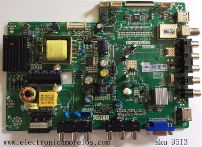 MAIN / FUENTE /(COMBO) / TCL L14080326 / GLE951621C / 02-SHY82P-CHLA01T / V8-MS82PTL-LF1V109 / TP.MS18VG.P77 / MS82PT	