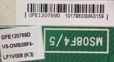 MAIN / TCL V8-OMS08F4-LF1V008(K3) / GFE120769D / V8-0MS08F4-LF1V008(K3) / MS08F4/5 / 40-MS08F6-MAA2HG	 - Imagen 2