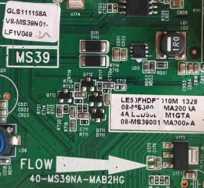 MAIN / TCL GLS111158A / V8-MS39N01-LF1V049 / 08-MS390001-MA300AA / 40-MS39NA-MAB2HG / MODELO LE50FHDF	 - Imagen 2