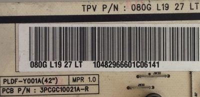 FUENTE DE PODER / VIZIO 080GL1927LT / 3PCGC10021A-R PLDF-Y001A / MODELO M421VT	 - Imagen 2