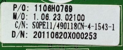 DRIVER DE T-CON / TV•EARS•TV / 1106H0769 / CV6M20 / MODELO 10S10 / PANEL LC320WUF(SB)(N1)	 - Imagen 3