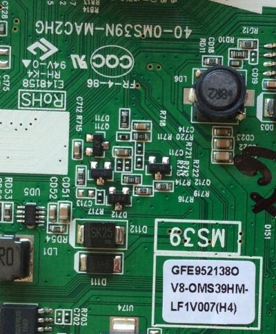 MAIN / TCL V8-OMS39HM-LF1V007(H4) / GFE9521380 / V8-0MS39HM-LF1V007(H4) / 40-OMS39N-MAC2HG / MS39	/  MODELO DE 40'' - Imagen 2