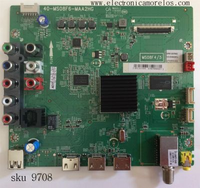 MAIN / TCL V8-OMS08F4-LF1V010(D2) / GFE120769G / V8-0MS08F4-LF1V010(D2) / MS08F4/5 / 40-MS08F6-MAA2H	