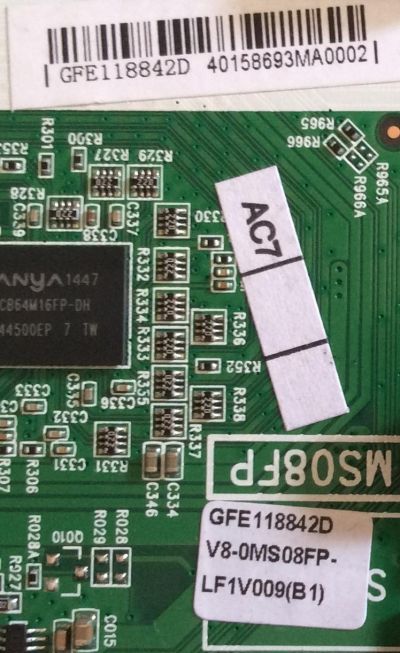 MAIN / FUENTE / (COMBO) / TCL V8-OMS08FP-LF1V009(B1) / GFE118842D / V8-0MS08FP-LF1V009(B1) / 40-MS08FP-MAC2HG	 - Imagen 2