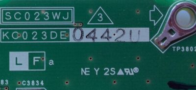 TARJETA DE AUDIO / AGUDO DUNTKC023DE04 / KC023DE / MODELO LC-37HV6U / PANEL LQ370T3FZ10	 - Imagen 2