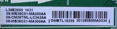 MAIN PARA TV TCL 08-CM39TML-LC242AA / V8-MS39N01-LF1V073(B) / 08-MS39C01-MA300AA / 08-MS39C01-MA200AA / OMBTL18258 / MS39C / 40-MS39CB-MAA2HG / MODELO L39E3000 - Imagen 3