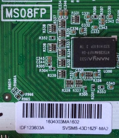MAIN FUENTE (COMBO) PARA TV TCL / NUMERO DE PARTE SVSM8-43D16ZF-MA2 / 40-MS08FP-MAC2HG / IDF123603A / E4-43D160ZF-MXO / MS08FP / MODELO 43'' - Imagen 2