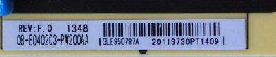 FUENTE DE PODER / TCL 08-E0402C3-PW200AA / 40-E04021-PWF1XG / E0402C1 / GLE950787A / MODELO LE40FHDE3010TDAA	 - Imagen 2