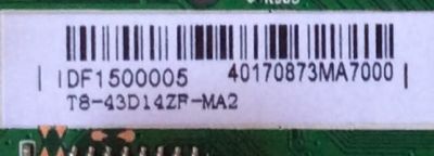 MAIN FUENTE PARA TV TCL / NUMERO DE PARTE T8-43D14ZF-MA2 / V8-0MS08PI-LF1V029 / 40-MS08FP-MAC2HG / V8-OMS08PI-LF1V029 / IDF1500005 / MODELO DE 43'' - Imagen 2