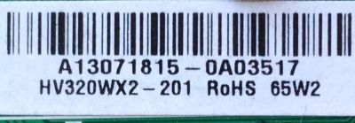 MAIN / FUENTE / SCEPTRE A13071815 / TP.RSC8.P71 / MODELO CN32HA634 / PANEL HV320WX2-201	 - Imagen 3
