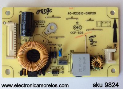 LED DRIVER PARA TV TCL / NUMERO DE PARTE 40-RX3610-DRD1XG / E56334 / CCP-508