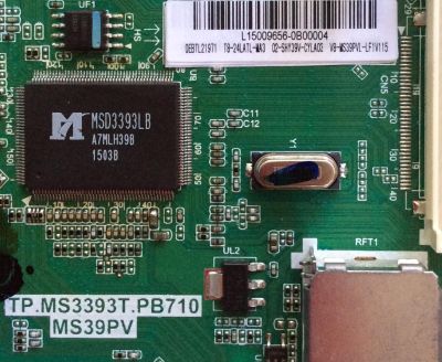 MAIN PARA TV TCL NUMERO DE PARTE L15009656 / TP.MS3393T.PB710 / 0EBTL21971 / T8-24LATL-MA3 02-SHY39V-CYLA03 V8-MS39PVL-LF1V115  MS39PV - Imagen 2