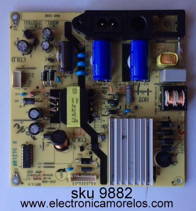 FUENTE DE PODER / TCL 81-PBE040-G92 / CCP-508 / IPE07R41 / IPE07R21C	