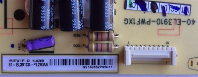 FUENTE DE PODER  TV.   NUMERO DE PARTE 81-EL391C0-PL290AA  / MODELOS  TCL L42A71C / L40A710C / D42A261 / 81-EL391C0-PL290AA / 40-EL3910-PWF1XG / EL391C0 / Thomson 40FZ5533W  - Imagen 3