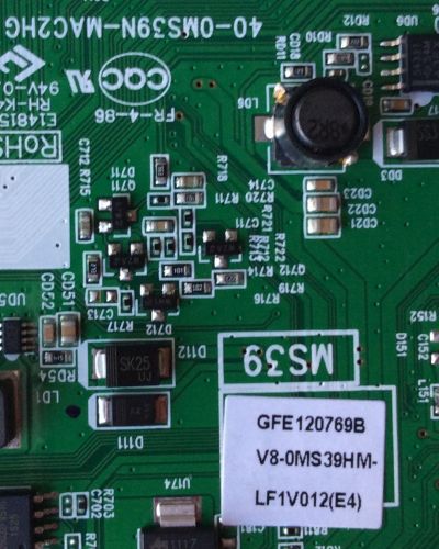 MAIN / TCL V8-0MS39HM-LF1V012(E4) / GFE120769B / V8-OMS39HM-LF1V012(E4) / 40-0MS39N-MAC2HG / MS39	 - Imagen 2