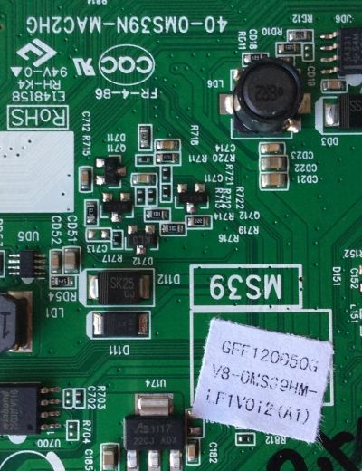 MAIN /  HKPRO / TCL V8-0MS39HM-LF1V012(A1) / GFF120050G / V8-OMS39HM-LF1V012(A1) / 40-0MS39N-MAC2HG / MS39	 / MODELO HKP40D27 / ESTA TARJETA ES CHINA LA UTILIZA VAREAS MARCAS Y MODELOS / ENTRA EN DESCRIPCIÓN DEL PRODUCTO  - Imagen 2