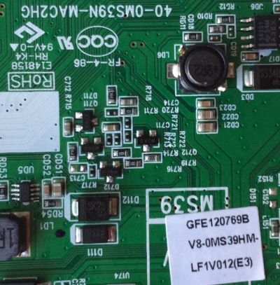 MAIN / TCL V8-0MS39HM-LF1V012(E3) / GFE120769B / V8-OMS39HM-LF1V012(E3) / 40-0MS39N-MAC2HG / MS39	 - Imagen 2