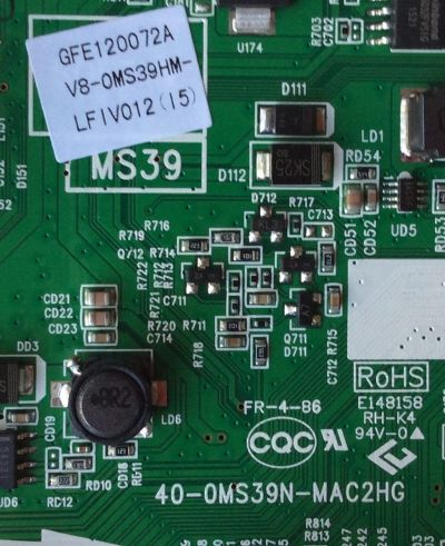 MAIN / TCL V8-0MS39HM-LFIV012(I5) / GFE120072A / V8-OMS39HM-LFIV012(I5) / 40-0MS39N-MAC2HG / MS39	 - Imagen 2