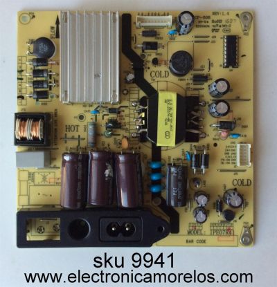 FUENTE DE PODER / TCL 81-PBE040-G92 / IPE07R41 / CCP-508 / E202404	