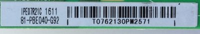 FUENTE DE PODER / TCL 81-PBE040-G92 / IPE07R41 / CCP-508 / E202404	 - Imagen 2