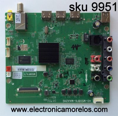 MAIN PARA TV TCL NUMERO DE PARTE GFE120769G / V8-0MS08F4-LF1V010(E5) / / V8-OMS08F4-LF1V010(E5) / MS08F4/5 / 40-MS08F6-MAA2HG