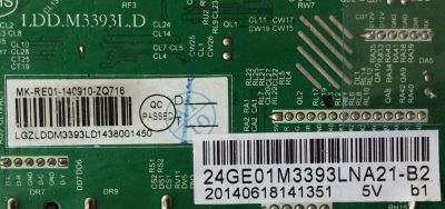 MAIN / FUENTE / (COMBO) / RCA 3393LD1438 / LDD.M3393I.D / MK-RE01-140910-ZQ716 / 24GE01M3393LNA21-B2 / MODELO 24"	 - Imagen 2