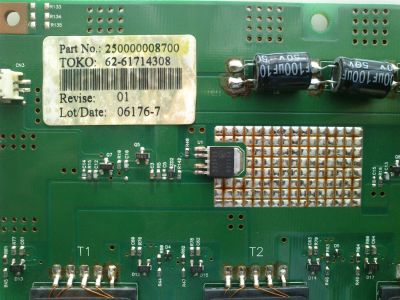 BACKLIGHT INVERSOR / SHARP 250000008700 / MODELO LC-32D40U - Imagen 2