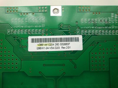 BACKLIGHT INVERTER / DARFON V0.89144.102 / V08914410204 / 48.V1448.001/F / I296W1-24-V04-D2G / V144-001 /  S048200 / MODELO VIZIO L30E - Imagen 2