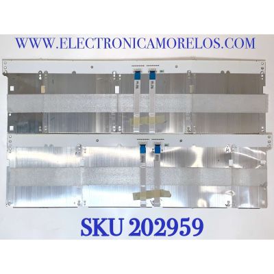 BARRAS DE LED PARA TV SAMSUNG ( 2 PZ ) / NUMERO DE PARTE BN96-42153A / 42153A / PANEL CY-QM065FLAV6H / MODELO QN65Q7FAMF / QN65Q7FAMFXZA / QN65Q7FAMFXZA AB03 / MAS MODELOS EN DESCRIPCION