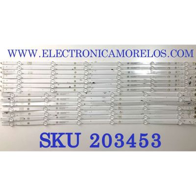 KIT DE LEDS ORIGINAL PARA TV VIZIO 14 PIEZAS / NUMERO DE PARTE SW700A24 / SSC_TPV70_7X12_2W_MCPCB / 210BZ06DLB33TBT00B / K150A5BV321K / PANEL TPT700B5-V1T01.D / MODELO V705-G1 / V705-G1 LTCHQTAV / V705-G1 LTCHQTBW / V705-G1 LTCHQTBV