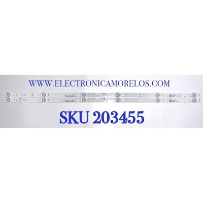 KIT DE LED'S PARA TV ELEMENT (2 PIEZAS) / NUMERO DE PARTE JL.D32061330-032BS-M / JL.D32061330-032BS-M_V02 / 230101011210 / 20AH530 / MODELOS ELST3216H / ELST3216H K8Q0M