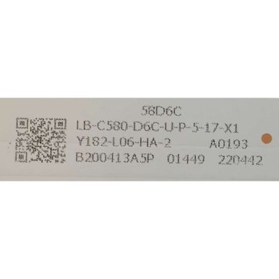 KIT DE LED'S PARA TV ONN (10 PIEZAS) / NUMERO DE PARTE CRH-ZG58D6C303005109AY / CRH-ZG58D6C303005109AYREV1.1 / LB-C580-D6C-U-P-5-17-X1 / Y174-L06-HA-2 / B200505A5P / 58D6C / 221248 / PANEL C580Y19D6 / MODELO 100018971 - Imagen 3