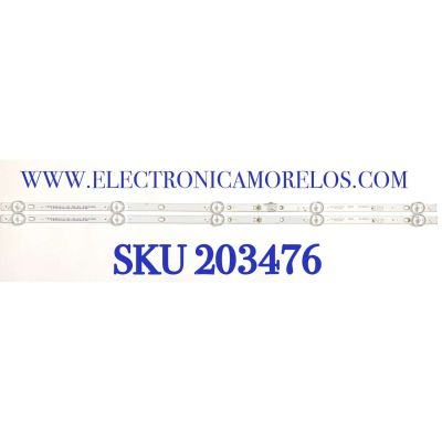 KIT DE LED'S PARA TV SEIKI (2 PIEZAS) / NUMERO DE PARTE ZN-32K05C-2 / ZN-32K05C-2 V2.1-0S / 32N15A / 81222 / K5322G/3.1.01.04.01.58232053 / C9000D3G1901045ZA910R / PANEL ST3151A05-8 / MODELO SC-32HS970N