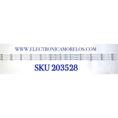 KIT DE LEDS PARA TV SAMSUNG ORIGINAL 3 PIEZAS / NUMERO DE PARTE CRH-P50S63030031202J / CRH-P50S63030031202J-REV1.2 / 75.2MM02G001 / 55150X / 226009 / MODELO UN50TU8000 / UN50TU8000FXZA