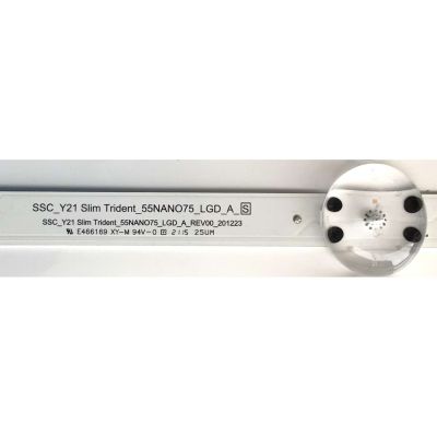 KIT DE LEDS PARA TV LG ( 7 PZ ) / NUMERO DE PARTE EAV65019901 / 55NANO75 / 201223 / E466169 / PANEL NC550TQG-AAKP1 / MODELO 55NANO75UPA / 55NAN075UPA / 55NANO75UPA BUSYLJM / 55NAN075UPA BUSYLJM - Imagen 3