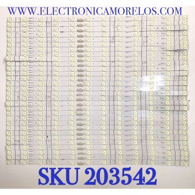 KIT DE LED'S PARA TV HISENSE (30 PIEZAS) / NUMERO DE PARTE SVH650AG8 / HD650X6U51-TA3 / 2019102501 / E466169 / 2019102501/ PANEL HD650XSU5\S0\FJ\GM\ROH / MODELO 65H9G