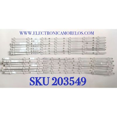 KIT DE LEDS PARA TV INSIGNIA ( 14 PZ ) / NUMERO DE PARTE LB-GM3030-GJBBY657X15 / LB-GM3030-GJBBY657X15-R-S / LB-GM3030-GJBBY657X15-L-S / PANEL TPT650WR-QVN07.U / MODELO NS-65F501NA22 / NS-65F501NA22 REV A
