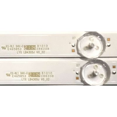 KIT DE LEDS PARA TV SONY ( 5 PZ ) / NUMERO DE PARTE LB4305J / LB4305J V0_02 / 28620B / E465853 / 4305J00001 / PANEL YDBM043CCU11 / MODELO KD-43X85J / KD43X85J - Imagen 2