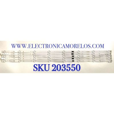 KIT DE LEDS PARA TV SONY ( 5 PZ ) / NUMERO DE PARTE LB4305J / LB4305J V0_02 / 28620B / E465853 / 4305J00001 / PANEL YDBM043CCU11 / MODELO KD-43X85J / KD43X85J