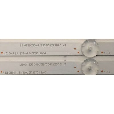 KIT DE LED'S PARA TV INSIGNIA ((6 PIEZAS)) / NUMERO DE PARTE LB-GM3030-GJBBY506X12BS01 / LB-GM3030-GJBBY506X12BS01-S / LE479275 / 76B4000NDN9N / PANEL TPT500WR-U2T01 / MODELOS NS-50F501NA22 / NS-50F501NA22 REV A - Imagen 2