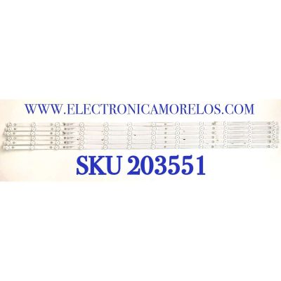 KIT DE LED'S PARA TV INSIGNIA ((6 PIEZAS)) / NUMERO DE PARTE LB-GM3030-GJBBY506X12BS01 / LB-GM3030-GJBBY506X12BS01-S / LE479275 / 76B4000NDN9N / PANEL TPT500WR-U2T01 / MODELOS NS-50F501NA22 / NS-50F501NA22 REV A