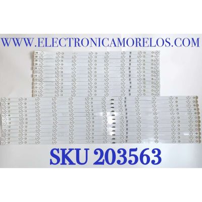 KIT DE LEDS PARA TV SONY 75" ( 24 PZ ) / NUMERO DE PARTE LB75017 / LB75017 V1_04 / E74739 / E312082 / EX75P05004