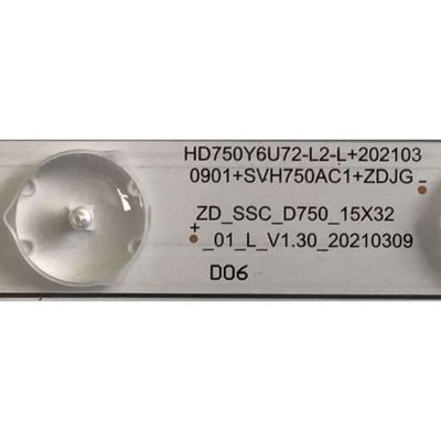 KIT DE LEDS PARA TV HISENSE ( 30 PZ ) / NUMERO DE PARTE SVH750AC1 / HD750Y6U72-L2-L+2021030901  / HD750Y6U72-L2-R+2021030901  / E466169 / PANEL HD750Y6U72-L2 / MODELO 75U7G - Imagen 6