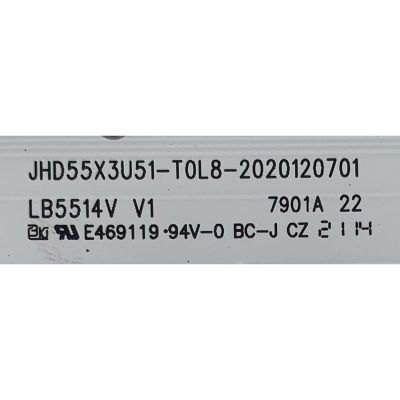KIT DE LEDS PARA TV HISENSE ( 9 PZ ) / NUMERO DE PARTE JHD55X3U51-T0L8-2020120701 / 1249966 / LB5514V V1 / E469119 / PANEL JHD55X3U51-T0L8B2/S0/GM/ROH / MODELO 55U6G / 55U6GR - Imagen 4