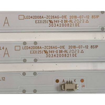 KIT DE LEDS PARA TV JVC ( 3 PZ ) / NUMERO DE PARTE 30342008210E / 30342008211E / LED42D08A-ZC26AG-01E / LED42D08B-ZC26AG-01E / E331251 / MODELO  LT-43MAW595 - Imagen 3