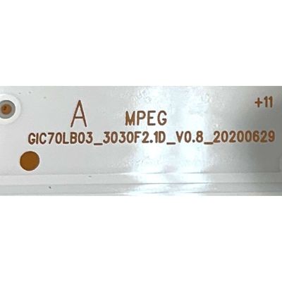 KIT DE LEDS PARA TV TCL ( 6 PZ ) / NUMERO DE PARTE 4C-LB7013-ZM03J / 4C-LB7014-ZM03J / GIC70LB03_3030F2.1D_V0.8_20200629 / GIC70LB04_3030F2.1D_V0.8_20200629 / E479275 / PANEL LVU700NDML / MODELOS 70S430 / 70S434 - Imagen 4