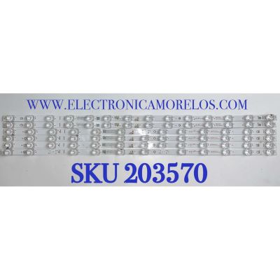 KIT DE LEDS PARA TV TCL ( 6 PZ ) / NUMERO DE PARTE 4C-LB7013-ZM03J / 4C-LB7014-ZM03J / GIC70LB03_3030F2.1D_V0.8_20200629 / GIC70LB04_3030F2.1D_V0.8_20200629 / E479275 / PANEL LVU700NDML / MODELOS 70S430 / 70S434